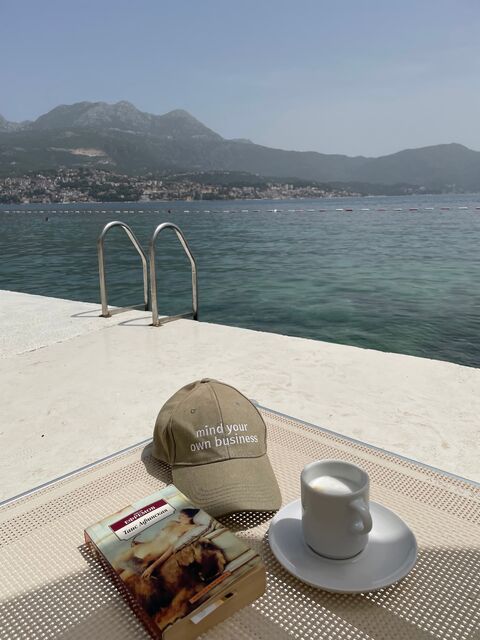 Бежева кепка Mind Your Own Business