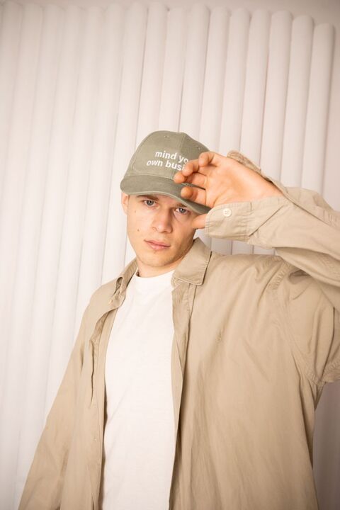 Бежева кепка Mind Your Own Business