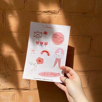 Стікерпак "I love you"