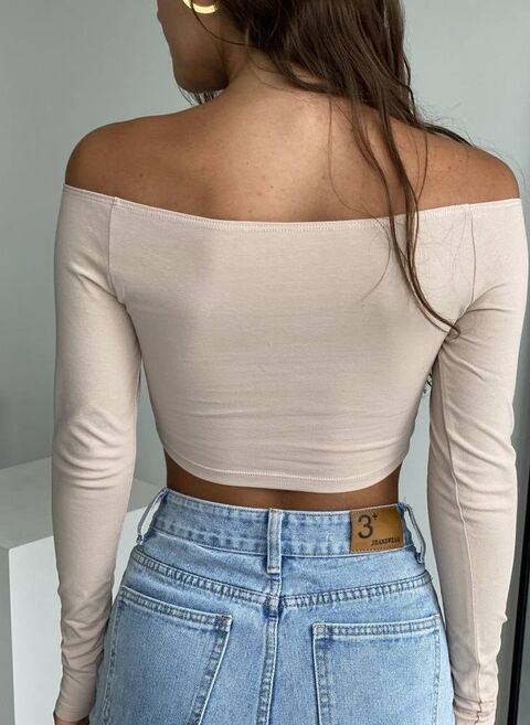 Beige crop top Aries