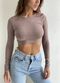 Taupe crop top Thursday