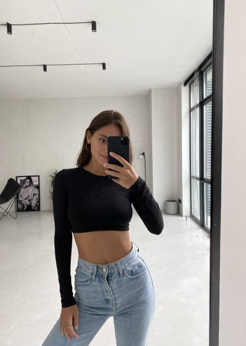 Black crop top Thursday