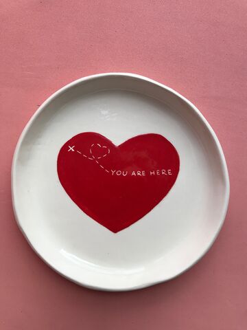 White plate You are Here