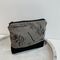 Small gray cosmetic bag Fern and twigs