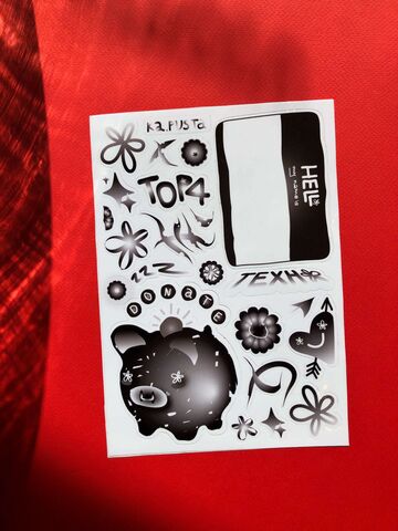 Sheet of stickers Hello My Name Is