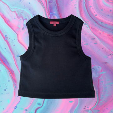 Black crop top