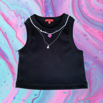 Black crop top