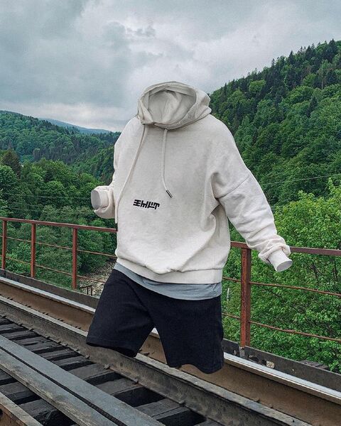 Базовое худи цвета слоновой кости