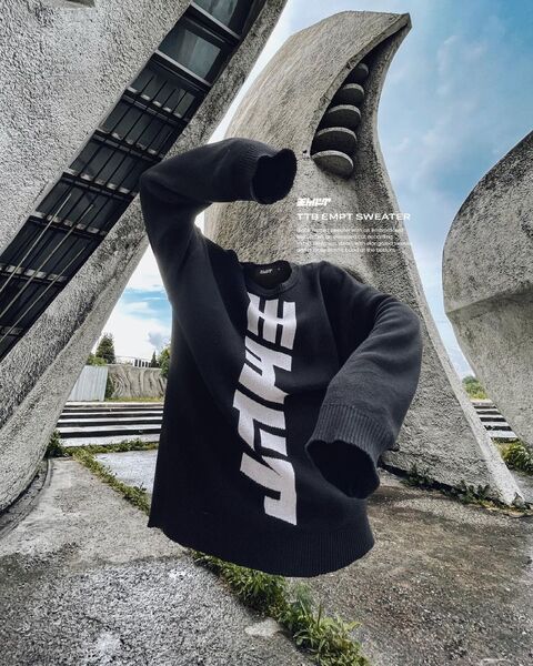 Черный свитер с логотипом TTB EMPT