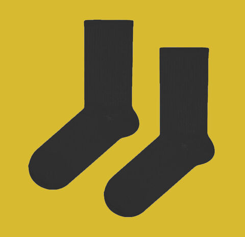 Черные носки с резинкой