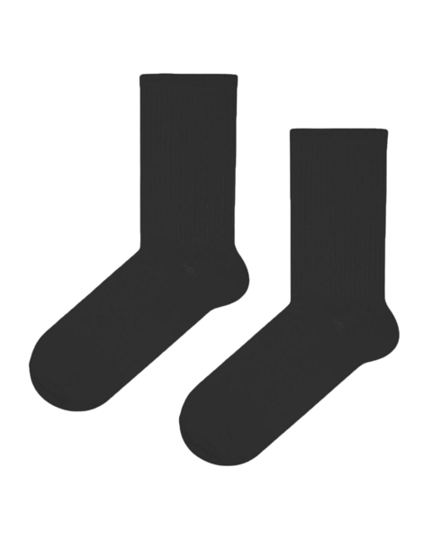 Black socks with elastic band