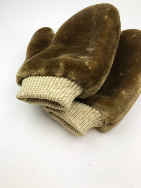 Коричневые рукавички