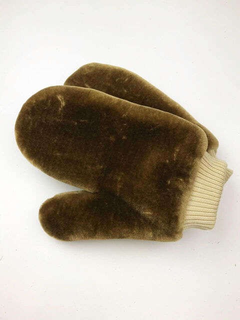 Коричневые рукавички