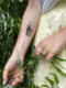 Temporary tattoos Flowers say: tenderness