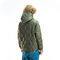 Green quilted hoodie