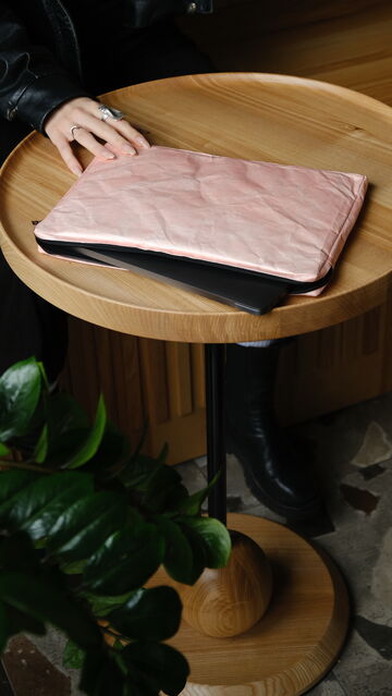 Pink laptop case