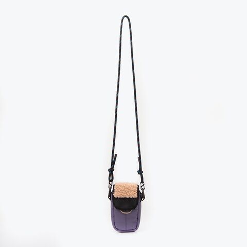 Purple Miramar film camera crossbody pocket