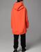 Orange hoodie with fleece