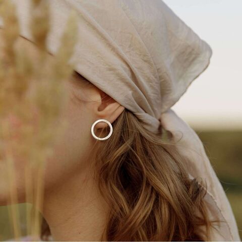 Серьги Круг 20 мм