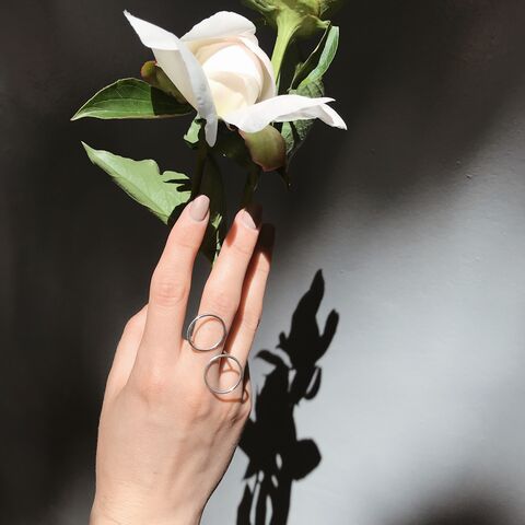 Каблучка Порожні Кола 16 мм