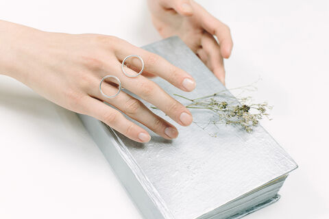 Каблучка Порожні Кола 16 мм