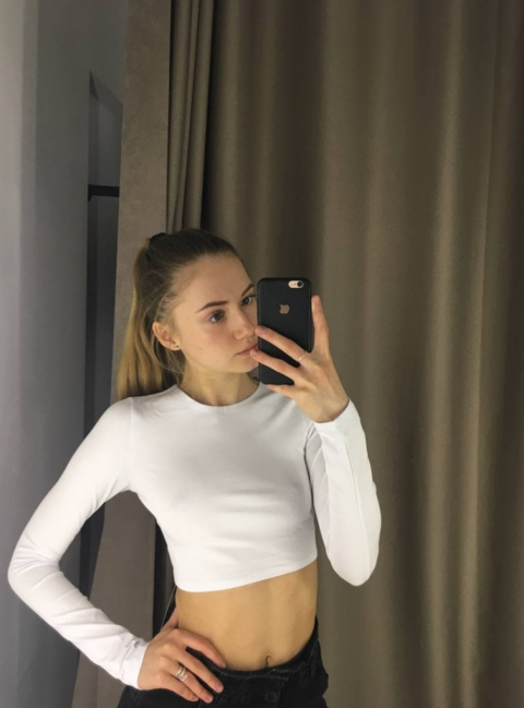 White crop top Thursday