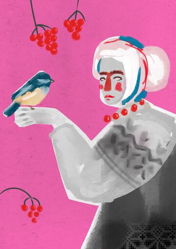 Postcard Ukrainochka Lviv