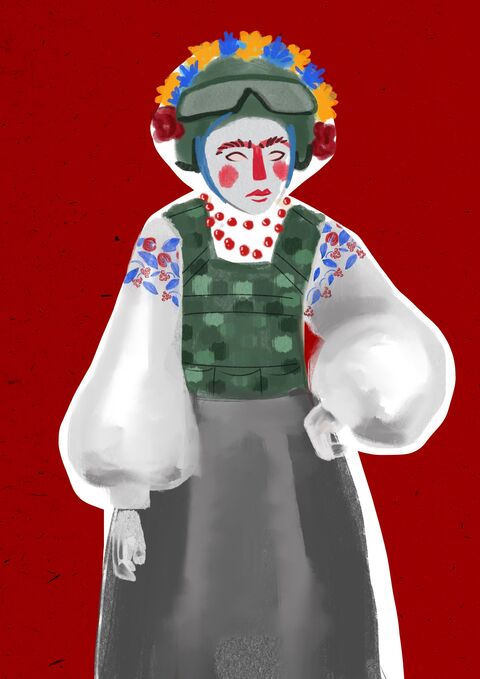 Postcard Ukrainochka Odesa