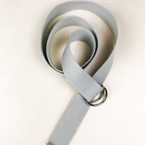 Серый ремень из хлопка