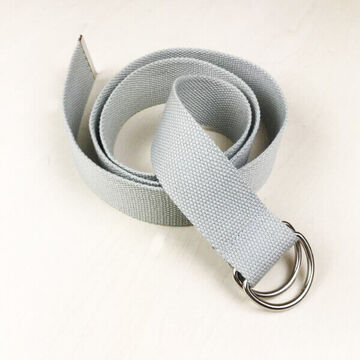 Серый ремень из хлопка