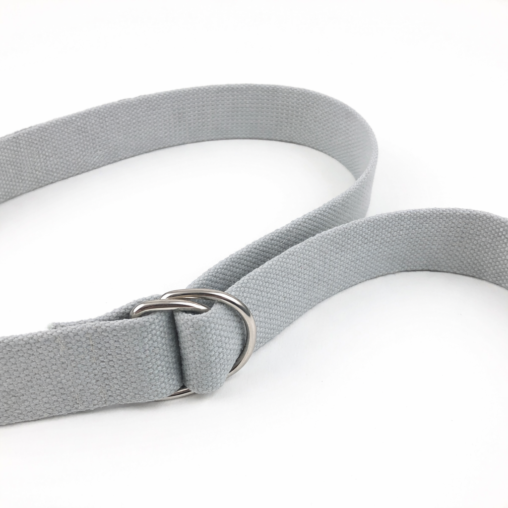 Серый ремень из хлопка