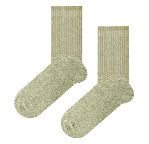 Носки цвета серый меланж с резинкой