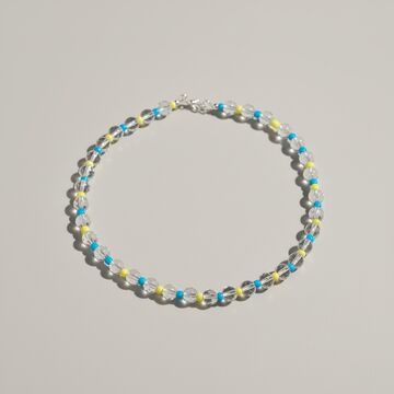 Necklace"Forever Ukraine" glass bead