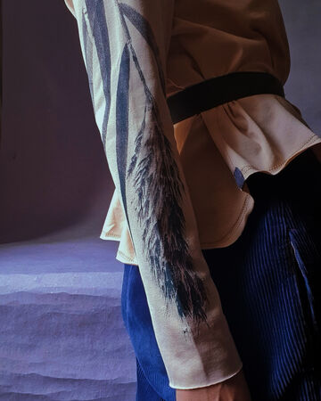 Бежевий лонгслів Осока