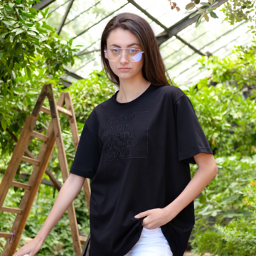 Black t-shirt Ukraine is the capital of great people