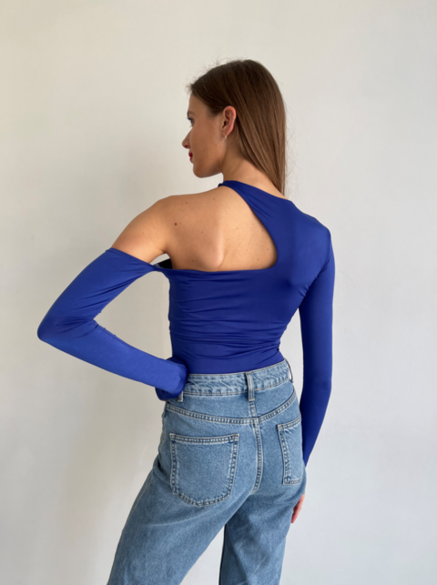 Синее боди Модель B