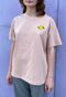 Women's peach t-shirt with duck embroidery