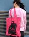 Pink bag Boss (black print)