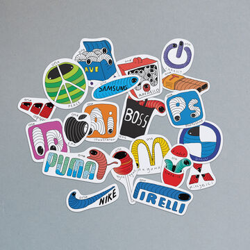 Stickers set Brands