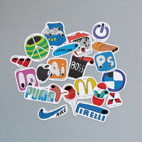 Stickers set Brands