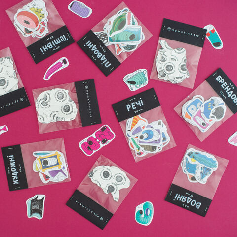 Water stickers set