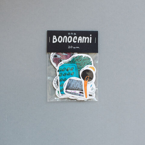Hairy sticker set