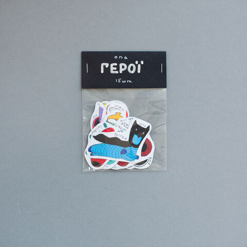 Set of stickers Heroes