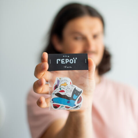 Set of stickers Heroes