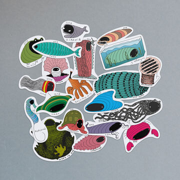 Set of stickers Underwater