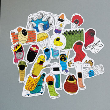 Set of stickers Professions