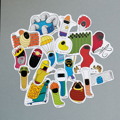 Set of stickers Professions