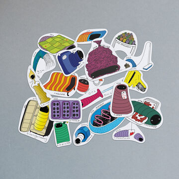 Set of stickers Things