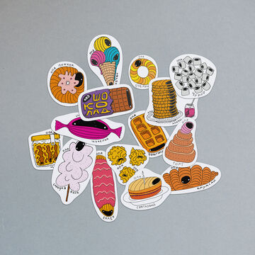 Set of stickers Sweets