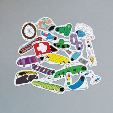 Set of stickers Transport
